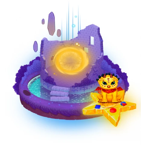 Дополнительный остров для интерактивного пола Magium "Речезаврика" 